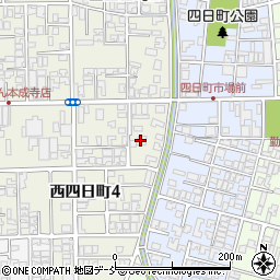 新潟精機株式会社　四日町工場周辺の地図