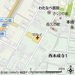 マルイ本成寺店周辺の地図