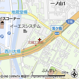 新潟県燕市笹曲周辺の地図