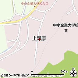 新潟県三条市上野原周辺の地図