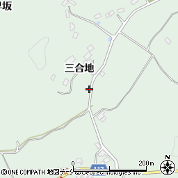 福島県二本松市下川崎（三合地）周辺の地図