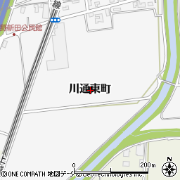 新潟県三条市川通東町周辺の地図
