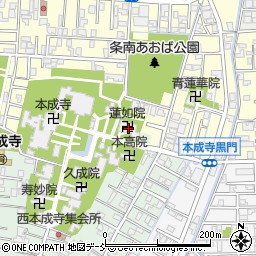 蓮如院周辺の地図