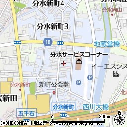 新潟県燕市分水新町周辺の地図