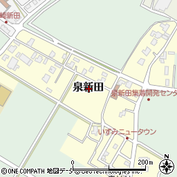 新潟県三条市泉新田周辺の地図