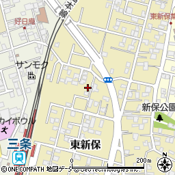新潟県三条市東新保周辺の地図