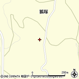福島県二本松市木幡茶畑周辺の地図