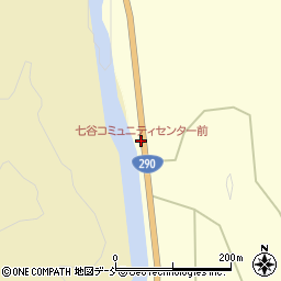 七谷コミュニティセンター前周辺の地図
