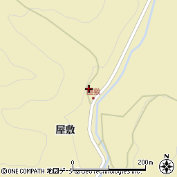 福島県耶麻郡西会津町宝坂大字屋敷滝ノ下周辺の地図