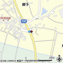 福島県二本松市渋川谷地橋周辺の地図