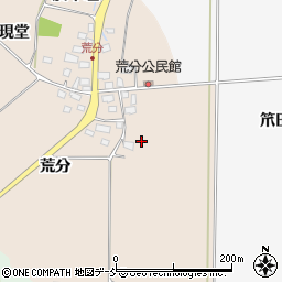 福島県喜多方市豊川町沢部荒分周辺の地図