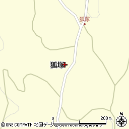 福島県二本松市木幡（狐塚）周辺の地図