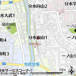 新潟県燕市分水向山1丁目周辺の地図