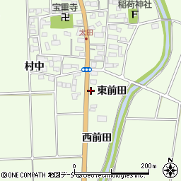 福島県喜多方市豊川町高堂太（西前田）周辺の地図