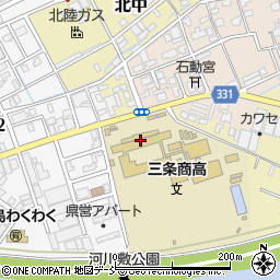 新潟県立三条商業高等学校周辺の地図