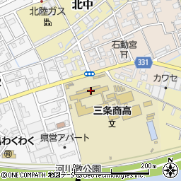 新潟県立三条商業高等学校　体育準備室周辺の地図