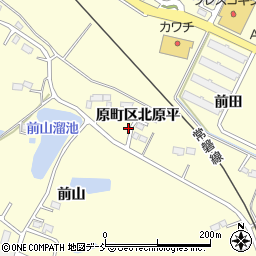 福島県南相馬市原町区北原平117-2周辺の地図