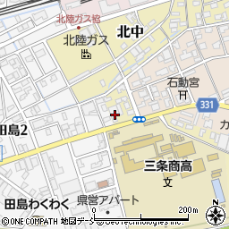 新潟県三条市北中3-21周辺の地図