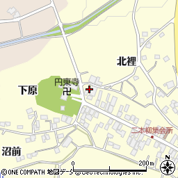 福島県二本松市渋川二本柳58周辺の地図