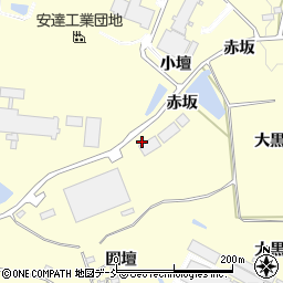 福島県二本松市渋川赤坂周辺の地図