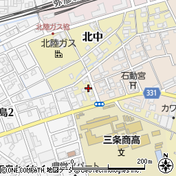 新潟県三条市北中3-12周辺の地図
