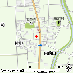 福島県喜多方市豊川町高堂太（村中）周辺の地図