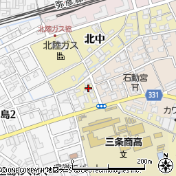 新潟県三条市北中3-11周辺の地図