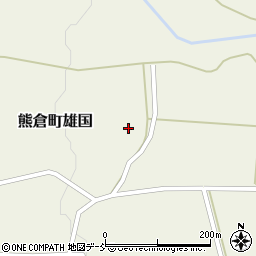 福島県喜多方市熊倉町雄国村中丙589-1周辺の地図