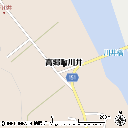 福島県喜多方市高郷町川井周辺の地図