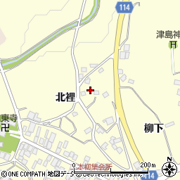 福島県二本松市渋川北裡周辺の地図