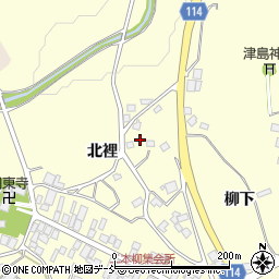 福島県二本松市渋川（北裡）周辺の地図