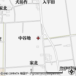 福島県喜多方市豊川町一井中谷地周辺の地図