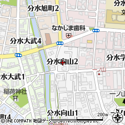 新潟県燕市分水向山2丁目周辺の地図