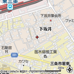 新潟県三条市下坂井周辺の地図