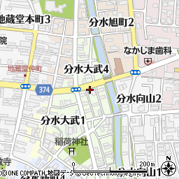 尾坂畳店周辺の地図