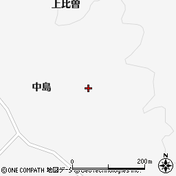 福島県飯舘村（相馬郡）比曽（上比曽）周辺の地図