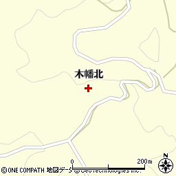 福島県二本松市木幡北周辺の地図