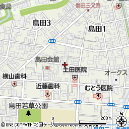 新潟県三条市島田周辺の地図