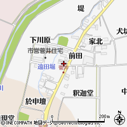 福島県喜多方市豊川町一井釈迦堂周辺の地図