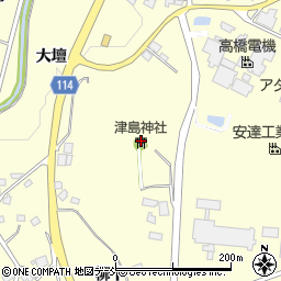 福島県二本松市渋川向山周辺の地図