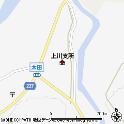 阿賀町消防署上川分遣所周辺の地図