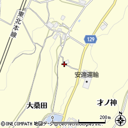 福島県二本松市渋川（大桑田）周辺の地図