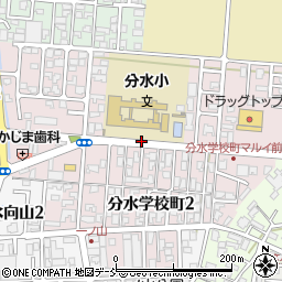 新潟県燕市分水学校町周辺の地図