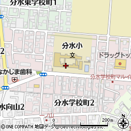 市立分水小学校周辺の地図