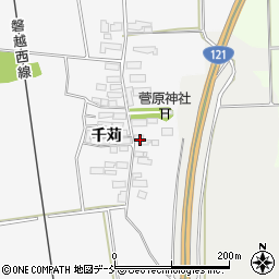 福島県喜多方市豊川町一井五百苅1342-2周辺の地図