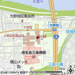 新潟県済生会三条病院介護老人保健施設ケアホーム三条周辺の地図