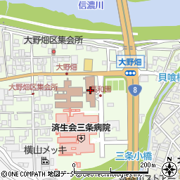 新潟県済生会三条病院介護老人保健施設ケアホーム三条周辺の地図