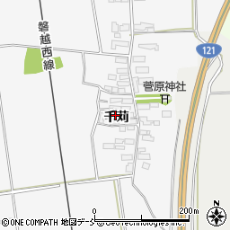 福島県喜多方市豊川町一井千苅137周辺の地図