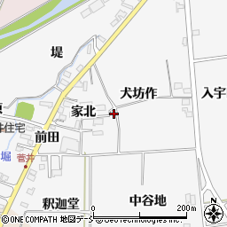 福島県喜多方市豊川町一井家北2532周辺の地図