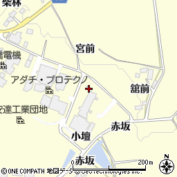 福島県二本松市渋川小壇周辺の地図